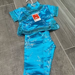 Kimono inspired infant outfit